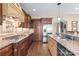 Modern kitchen with granite countertops, stainless steel appliances, and an island at 3005 Dream Catcher Cir, Fort Mill, SC 29715