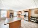 Basement kitchen area featuring stainless steel appliances, wooden cabinets, and ample countertop space at 3232 47Th Avenue Ne Pl, Hickory, NC 28601