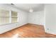 Bedroom with natural light, chandelier, and wood flooring at 426 Saint Michaels Way, Fort Mill, SC 29708