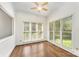 Sun-filled office features large windows and wood floors, creating an ideal work-from-home environment at 426 Saint Michaels Way, Fort Mill, SC 29708