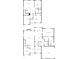 Detailed floor plan showcasing layout, bedrooms, kitchen, living room, and garage at 5104 Shannamara Dr, Matthews, NC 28104