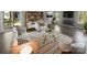 Modern living room featuring a fireplace, sleek hardwood floors, neutral walls, and stylish furnishings at 8000 Briardale Dr, Charlotte, NC 28212