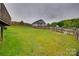 Fenced backyard on a sloped lot at 835 Holdcroft Ln, Rock Hill, SC 29730