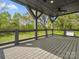 Large outdoor deck area perfect for entertaining with wooded backyard views at 913 Van Every St, Charlotte, NC 28205
