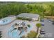 This neighborhood pool has a slide, lazy river, and a kiddie pool for summertime fun at 1005 Argentium Way, Waxhaw, NC 28173