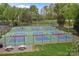 Community pickleball courts providing ample space for recreational activities and friendly competition at 1033 Southwest Dr, Davidson, NC 28036