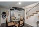 Finished basement featuring a table with chairs, offering versatile space for various activities at 119 Meadowbrook Ln, Davidson, NC 28036