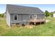 Cozy wooden deck overlooking the backyard perfect for enjoying the outdoors at 123 Pumice Dr, Statesville, NC 28625