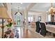 Grand foyer boasting hardwood floors, arched doorway, and ample natural light at 141 Ivy Creek Ln, Mooresville, NC 28115