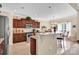 Kitchen with granite countertops, stainless steel appliances, and a breakfast bar at 141 Ivy Creek Ln, Mooresville, NC 28115