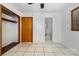 A white bedroom with access to the ensuite bathroom and closet at 1444 Harris St, Statesville, NC 28677