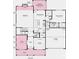 Detailed floor plan showcasing the layout of the first floor, including the kitchen, dining, and living spaces at 167 Glenn Dr, Mooresville, NC 28115