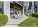 Private back porch with outdoor seating at 18700 Nautical Dr # 101, Cornelius, NC 28031