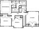 Second floor plan featuring bedrooms, bathrooms, and flex room at 1921 Hendricks St, Rock Hill, SC 29732