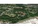 Overhead aerial view showing the property and local area with landmarks at 224 Charlotte St, York, SC 29745