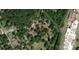 Aerial view of the property with marked lot lines and nearby streets at 224 Charlotte St, York, SC 29745