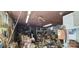 Cluttered interior space with ceiling fans and debris at 224 Charlotte St, York, SC 29745