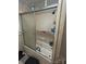 Bathroom showcasing a tiled shower with sliding glass door at 3603 Nc 90 E Hwy, Taylorsville, NC 28681