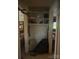 Hall closet featuring shelving for storage of personal items and household goods at 3603 Nc 90 E Hwy, Taylorsville, NC 28681