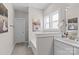 Clean, bright bathroom with a white vanity and tub, decorated with stylish artwork at 367 Neely Store Rd, Rock Hill, SC 29730
