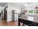 Bright kitchen with stainless steel appliances, wood floors, and plenty of counter space at 36984 B&C Carter Rd, New London, NC 28127