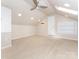 This spacious bonus room features dormer windows, ceiling fan and recessed lights at 3815 Glen Haven Sw Dr, Concord, NC 28027