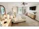 Bright, spacious main bedroom with tray ceiling, an upholstered bed, and plenty of natural light at 5505 Weavers Row, Gastonia, NC 28056