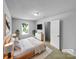 Relaxing bedroom showcasing a comfy bed, large window, and a closet for storage at 614 Saratoga Dr, Clover, SC 29710