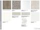 Selection of interior finishes showcasing flooring, cabinets, countertops, and backsplash tiles at 729 Hoke Ln, Davidson, NC 28036