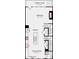Floor plan displaying the kitchen, casual dining, and outdoor gathering space layout at 729 Hoke Ln, Davidson, NC 28036