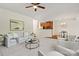 Open concept living area flows seamlessly into the kitchen, ideal for entertaining, with lots of natural light at 9618 Springholm Dr, Charlotte, NC 28278