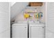 Convenient laundry room with modern washer and dryer at 10942 Winterbourne Ct, Charlotte, NC 28277