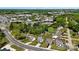 A wide aerial view highlighting the property and neighborhood, close to shops and city amenities at 126 Newsome Rd, Salisbury, NC 28146