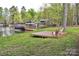 Enjoy the serene lake view from the backyard of this charming property, a slice of paradise at 139 Sanford Ln, Badin Lake, NC 28127