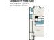 Third floor plan featuring bedrooms, baths, walk-in closet, laundry and hall layout at 1412 W 4Th St, Charlotte, NC 28208