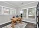 Bright office space with natural light, a wooden desk, and stylish decor at 1412 W 4Th St, Charlotte, NC 28208