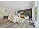 Cozy living room with stairs and a walk out to a patio area at 16518 Here At Last Ln, Charlotte, NC 28278