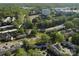 Overhead view of community featuring lush foliage, winding stream, and charming architecture at 216 Wakefield Dr # B, Charlotte, NC 28209