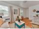 Inviting living room with large windows, hardwood floors and a bright white interior at 216 Wakefield Dr # B, Charlotte, NC 28209