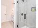 Beautiful bathroom featuring a glass enclosed shower and stylish tile work at 2507 Elon St, Charlotte, NC 28208