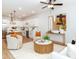 Open-concept living space with sleek kitchen, cozy seating, and contemporary design elements at 2507 Elon St, Charlotte, NC 28208