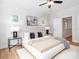 Cozy bedroom with soft lighting, stylish decor, and a peaceful ambiance at 2507 Elon St, Charlotte, NC 28208