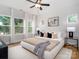 Serene bedroom with large windows, stylish decor, and comfortable furniture at 2507 Elon St, Charlotte, NC 28208