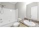 Neat bathroom with a shower/tub combo, toilet, and vanity, creating a relaxing space at 3648 Plainfield Dr, Shelby, NC 28150