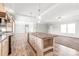 Open floor plan features a spacious kitchen island and seamless transition to living area at 3648 Plainfield Dr, Shelby, NC 28150