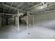 Spacious unfinished basement with painted concrete floor and exposed ductwork at 4979 Plateau Rd, Vale, NC 28168