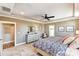 Spacious primary bedroom featuring a ceiling fan, recessed lighting, and large closets at 5380 Pembrey Dr # Lot 26, Denver, NC 28037