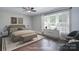 Bright primary bedroom featuring ample natural light and modern decor at 6008 Corkstone Dr, Mint Hill, NC 28227