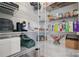 Spacious pantry with metal shelving for ample storage at 8903 Ansley Park Pl, Huntersville, NC 28078