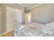 Bedroom with starfish decorations above bed and a large closet at 953 Kirby Dr, Fort Mill, SC 29715